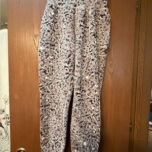 Athleta Black and White Patterned Joggers